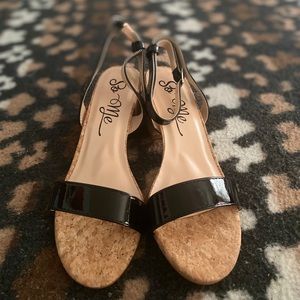 Me too open toe block heels s:7.5 ⭐️new⭐️